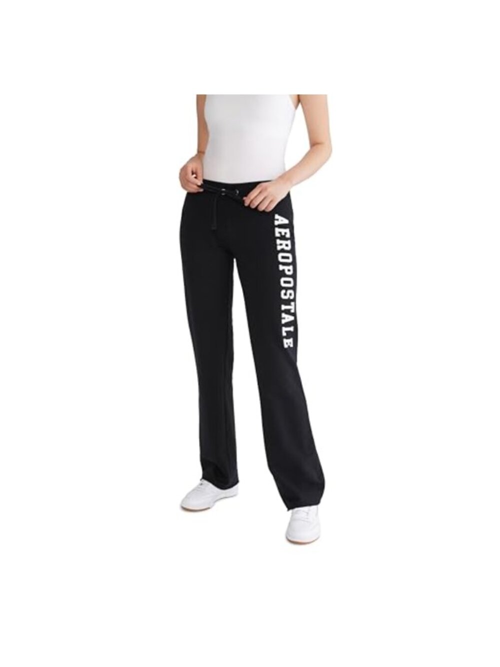 Aeropostale Fit and Flare Stretch Fleece Sweatpants Flared Leg Drawstring